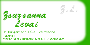 zsuzsanna levai business card