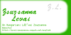 zsuzsanna levai business card
